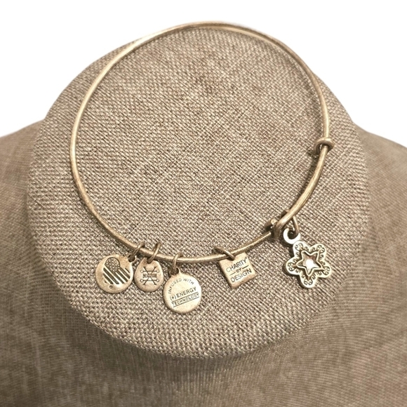 Alex and Ani Charity by Design, True Wish Charm Bangle Bracelet - Picture 1 of 13